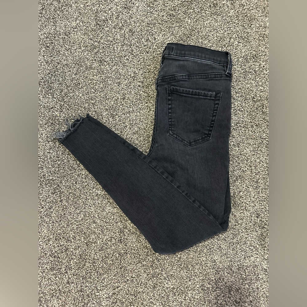 Free People High Rise Dark Denim Jeans